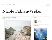 Tablet Screenshot of nicolefabianweber.tumblr.com