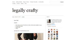 Desktop Screenshot of legallycrafty.tumblr.com