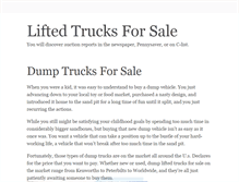 Tablet Screenshot of liftedtrucksforsale.tumblr.com