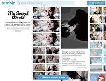 Tablet Screenshot of becauseismysecret.tumblr.com