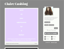 Tablet Screenshot of clairecushing.tumblr.com