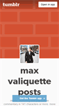 Mobile Screenshot of maxvaliquette.tumblr.com
