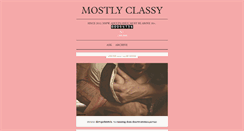 Desktop Screenshot of mostlyclassy.tumblr.com