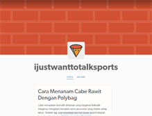 Tablet Screenshot of ijustwanttotalksports.tumblr.com