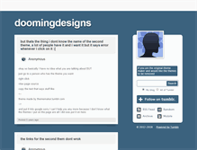 Tablet Screenshot of doomingdesigns.tumblr.com