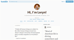 Desktop Screenshot of lo-in-sojo.tumblr.com