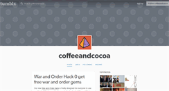 Desktop Screenshot of coffeeandcocoa.tumblr.com