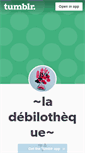 Mobile Screenshot of debilotheque.tumblr.com