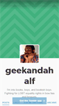 Mobile Screenshot of geekandahalf.tumblr.com