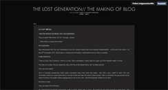 Desktop Screenshot of lostgenerationfilm.tumblr.com