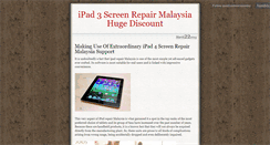 Desktop Screenshot of ipad3screenrepairmy.tumblr.com