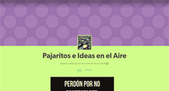 Desktop Screenshot of pajaritos.tumblr.com