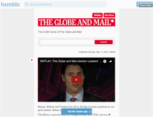 Tablet Screenshot of globeandmail.tumblr.com