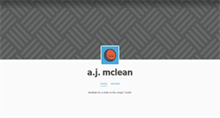 Desktop Screenshot of ajmclean.tumblr.com