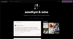 Desktop Screenshot of amethystandwine.tumblr.com