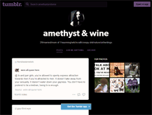 Tablet Screenshot of amethystandwine.tumblr.com