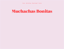 Tablet Screenshot of muchachasbonitas.tumblr.com