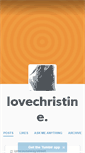 Mobile Screenshot of lovechristine.tumblr.com