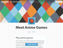 Tablet Screenshot of animegamesco.tumblr.com
