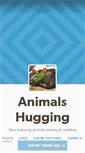 Mobile Screenshot of animalshugging.tumblr.com