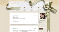 Desktop Screenshot of dashofsalt.tumblr.com