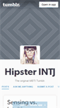 Mobile Screenshot of hipsterintj.tumblr.com