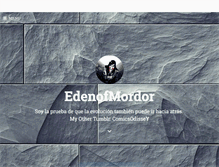 Tablet Screenshot of edenofmordor.tumblr.com
