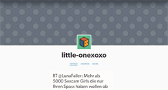 Desktop Screenshot of little-onexoxo.tumblr.com
