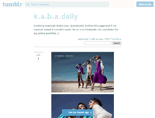 Tablet Screenshot of kabadaily.tumblr.com