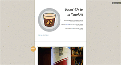 Desktop Screenshot of beer47.tumblr.com