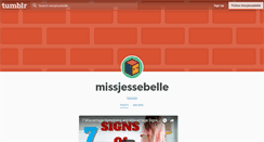 Desktop Screenshot of missjessebelle.tumblr.com