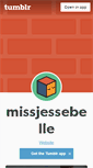 Mobile Screenshot of missjessebelle.tumblr.com