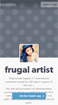 Mobile Screenshot of frugalartist.tumblr.com