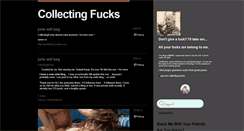 Desktop Screenshot of collectingfucks.tumblr.com