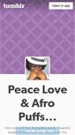 Mobile Screenshot of peaceloveandafropuffs.tumblr.com