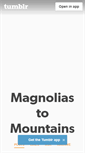 Mobile Screenshot of magnoliastomountains.tumblr.com