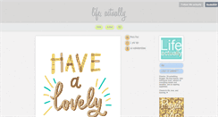 Desktop Screenshot of life-actually.tumblr.com