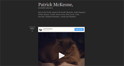 Desktop Screenshot of patrickmckeone.tumblr.com