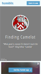 Mobile Screenshot of findingcamelot.tumblr.com