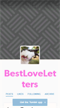 Mobile Screenshot of bestloveletters.tumblr.com