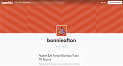 Desktop Screenshot of bonnieafton.tumblr.com