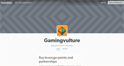 Desktop Screenshot of gamingvulture.tumblr.com