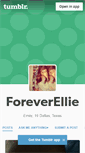 Mobile Screenshot of foreverelliee.tumblr.com