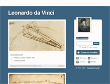 Tablet Screenshot of leonardo-da-vinci.tumblr.com