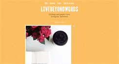 Desktop Screenshot of lovebeyondwords.tumblr.com