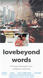 Mobile Screenshot of lovebeyondwords.tumblr.com