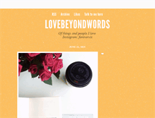 Tablet Screenshot of lovebeyondwords.tumblr.com