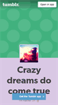 Mobile Screenshot of crazy-dreams-do-come-true.tumblr.com