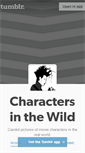 Mobile Screenshot of charactersinthewild.tumblr.com