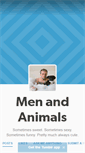 Mobile Screenshot of menandanimals.tumblr.com